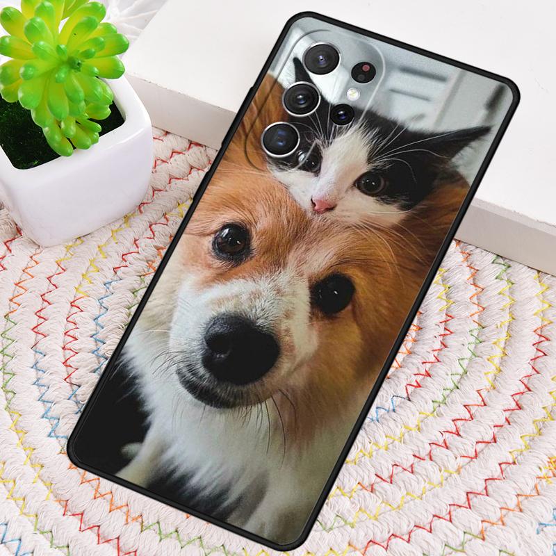 Cute Cat Animal Phone Case for Samsung Galaxy Note 10 Pro S26 Ultra S23 S24 FE S25 S21 S22 PLUS Shockproof Cove