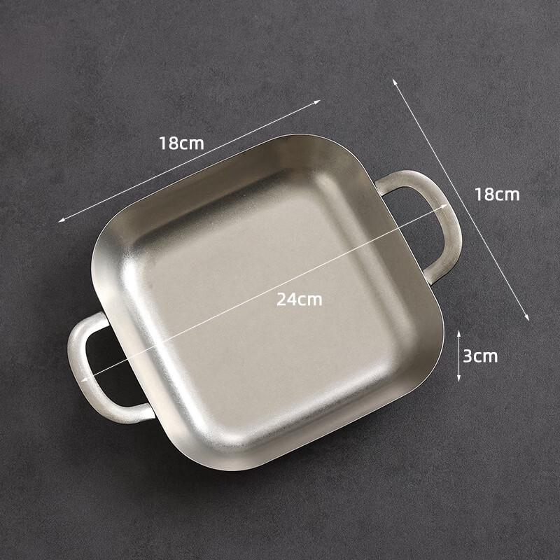 

European Style Stainless Steel Divided Snack & Fries Tray