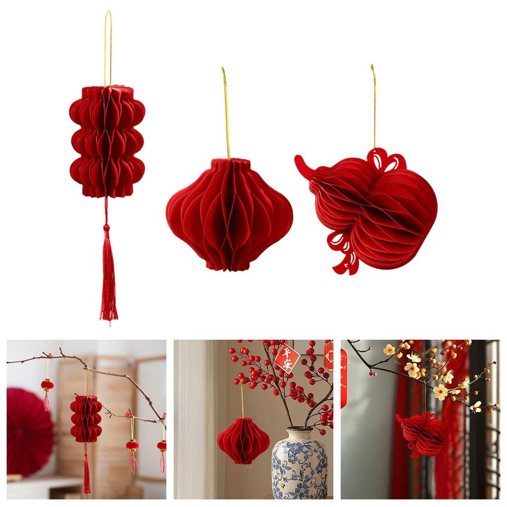 New Year Honeycomb Decoration for Party Lantern Festival Celebrations