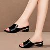 Damenschuhe Mode Rot Sexy Damen Hausschuhe PU Weich Damen Bequeme Sandalen Geeignet Mädchen Pantuflas Mujer