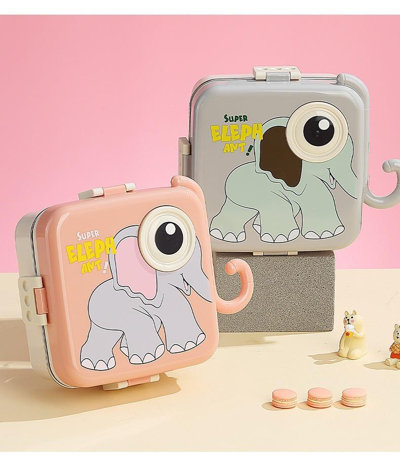 Food-Grade Animal Shape Cartoon Bento Lunch Box for Kids