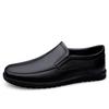 Autumn Winter Men's Casual Shoes Genuine Leather Slip On Loafers Male Waterproof Comfortable Platform Driving Shoes For Men