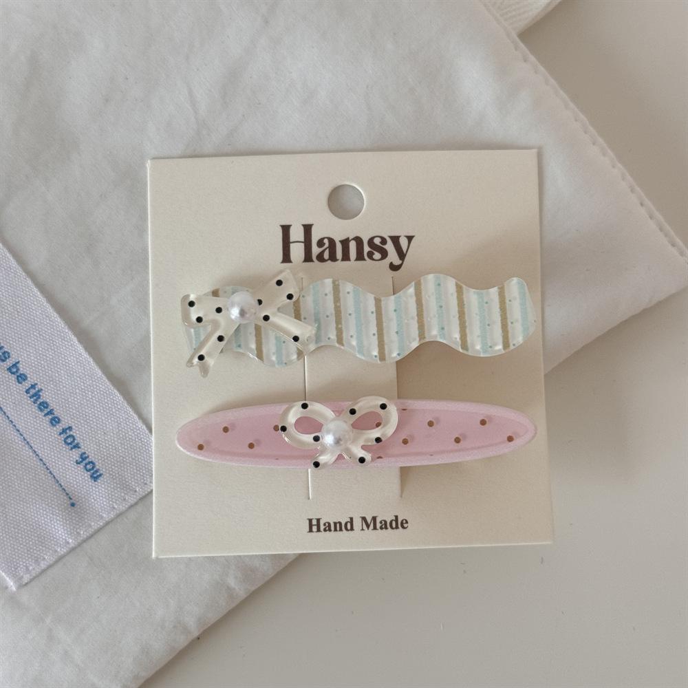 2/3Pcs Cute Cartoon Floral Pink Duckbill Clips Korean Sweet Hair Side Clips Women Girl Bangs Hairpins Headwear Style Accessories