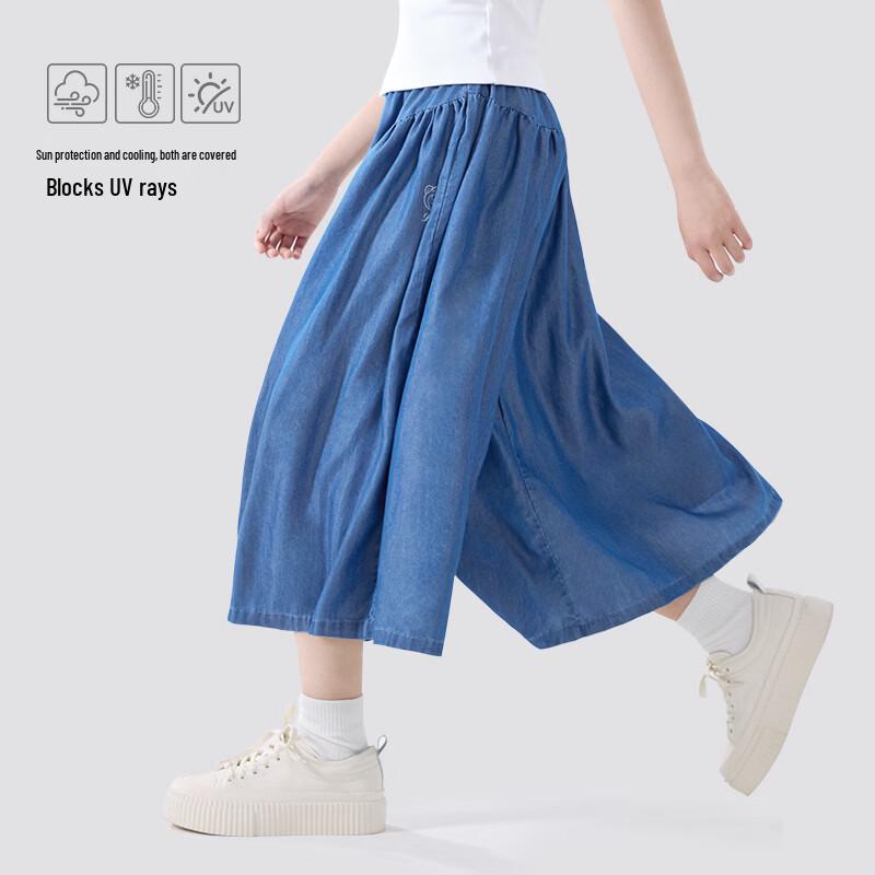 Disney Girls' Tencel Denim Wide-Leg Capri Culottes