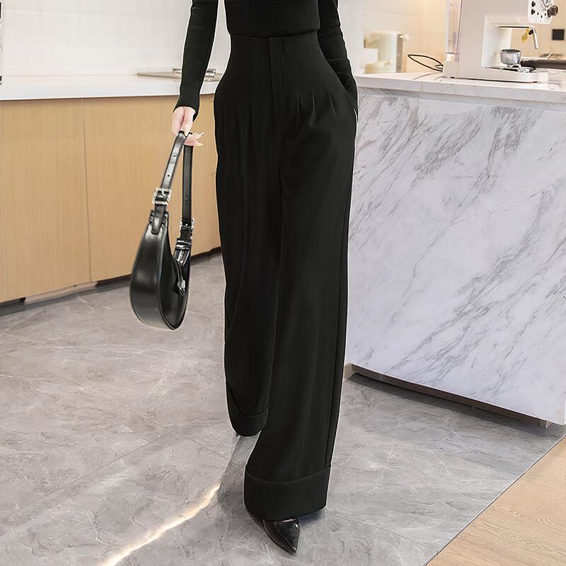 Women's High-Waisted Wide-Leg Pants