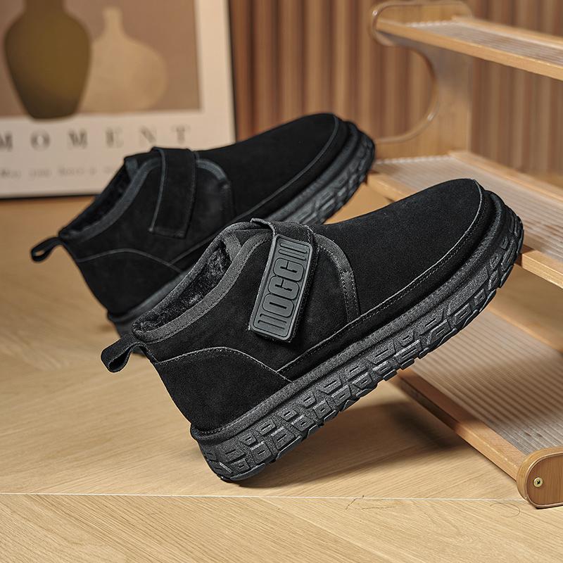 

Мужские низкие зимние ботинки модные и универсальные, с плюшевой подкладкой, мягкие и удобные мужские хлопковые ботинки 45