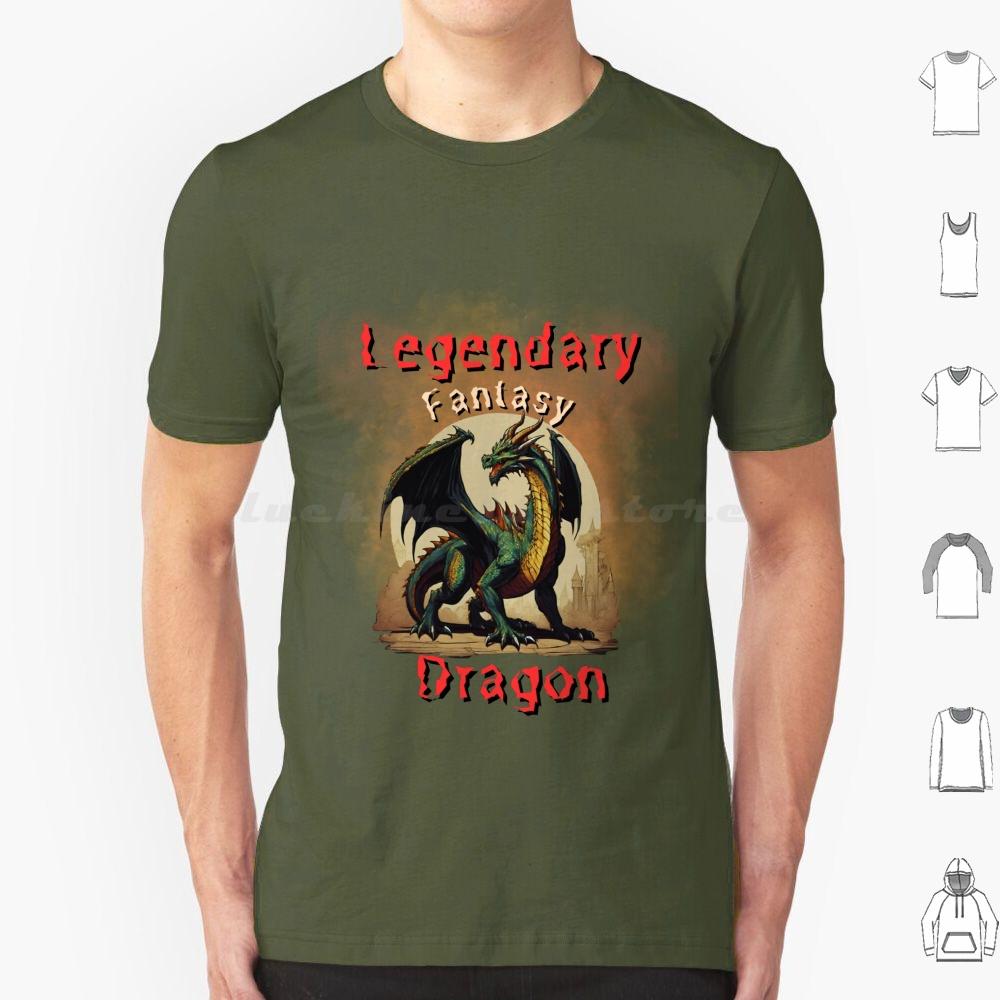 Funny Legendary Fantasy Dragon Cool Gift Mens Women T Shirt Cotton Men Women DIY Print Legendary Animals Mystic Dragon Mystic