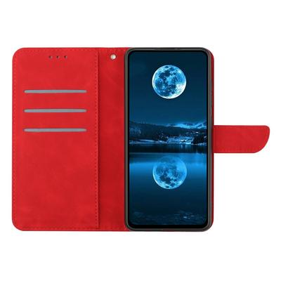 HT05 Pentru Xiaomi Poco C75 4G/Redmi 14R 5G/14C 4G Husă din Piele PU cu Linii la Atingere de Piele Husă Tip Flip pentru Telefon