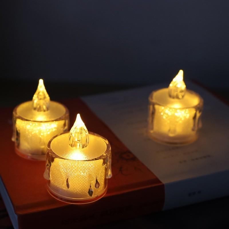 Crystal Electronic Candle Birthday Party lebration Romantic Atmosphere Decoration LED Christmas Thanksgiving Mini Night Light