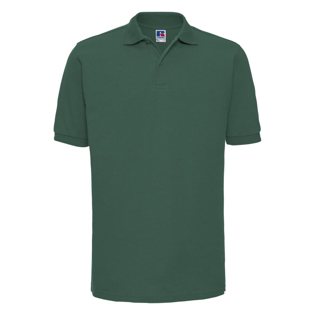 Russell Mens Ripple Collar & Cuff Short Sleeve Polo Shirt