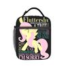 Custom Littles Ponyed Portable Lunch Box Unisex Waterproof Fluttershy Cooler Thermal Food Insulated Lunch Bag School Student