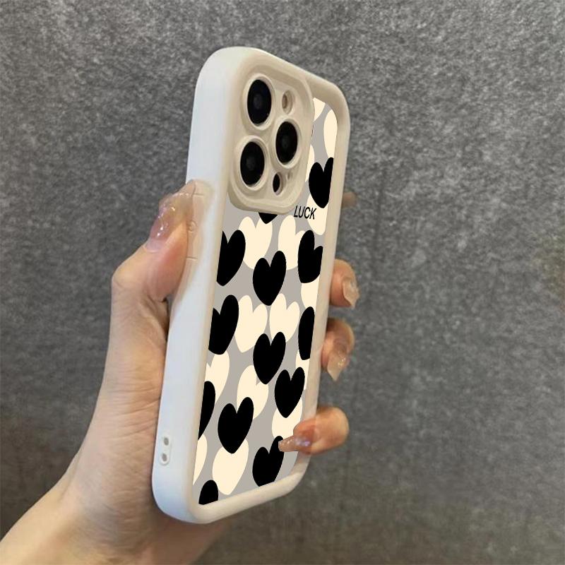 Süße Liebesherz Handyhülle Für iPhone 16 Pro Max 15 Pro 11 12 13 14 16E XS X XR 7 8 Plus SE 2020 Stoßfeste Silikon Weiche Hülle