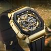 Dickies Mecha Warrior Series Watch Quartz Movement Silicone Strap Hollow Dial Men watches CL-521