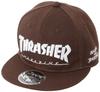 Classic Flat Cap MAG LOGO Hat FR [Thrasher] Kids' (Adjustable Size) [K-THR-C03K / CAP] D.BRN