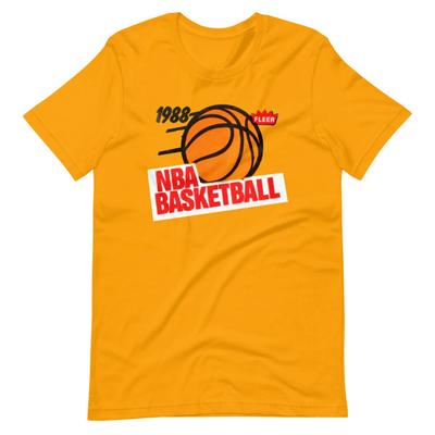 1980er Basketball Fleer Wachspackungen Sportkarten T-Shirt Kurzarm Unisex 100% Baumwolle T-Shirt Herren T-Shirts Oberteil