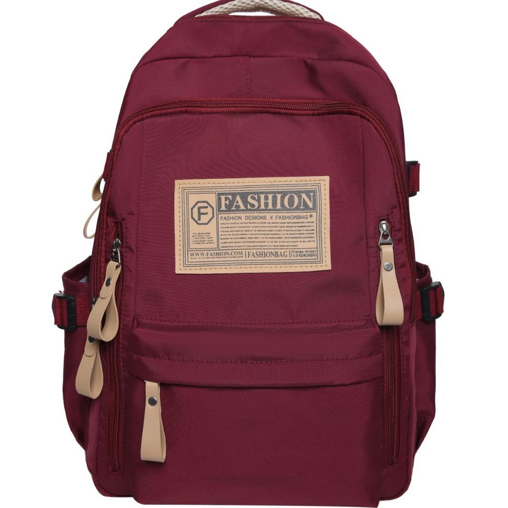 Wald Große Kapazität Einfarbiger Rucksack für Damen Koreanischer Stil Vielseitig Junior High School High School Schultasche Männlicher College-Rucksack