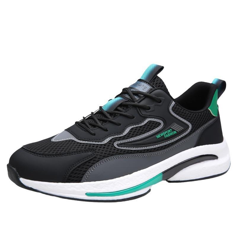 2025 Men's Shoes Casual Mesh Sports Shoes Summer New Non-slip Shock Absorption Men's Lightweight Running Shoes Breathable One Piece
