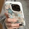 Wrinkled Texture Cute Snowflake Phone Case for iPhone 17 Pro Air 16 15 14 13 12 11 Pro Max 14 15 16 Plus Shockproof Soft Cover