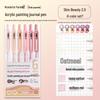 Sweetheart Pink Acrylic Planner & Drawing Pen for Students - High Color Neutral Pen
