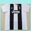 Cristiano Ronaldo Juventus Heimtrikot Fußball Weiß Schwarz Farbe 2018 2019 Seria