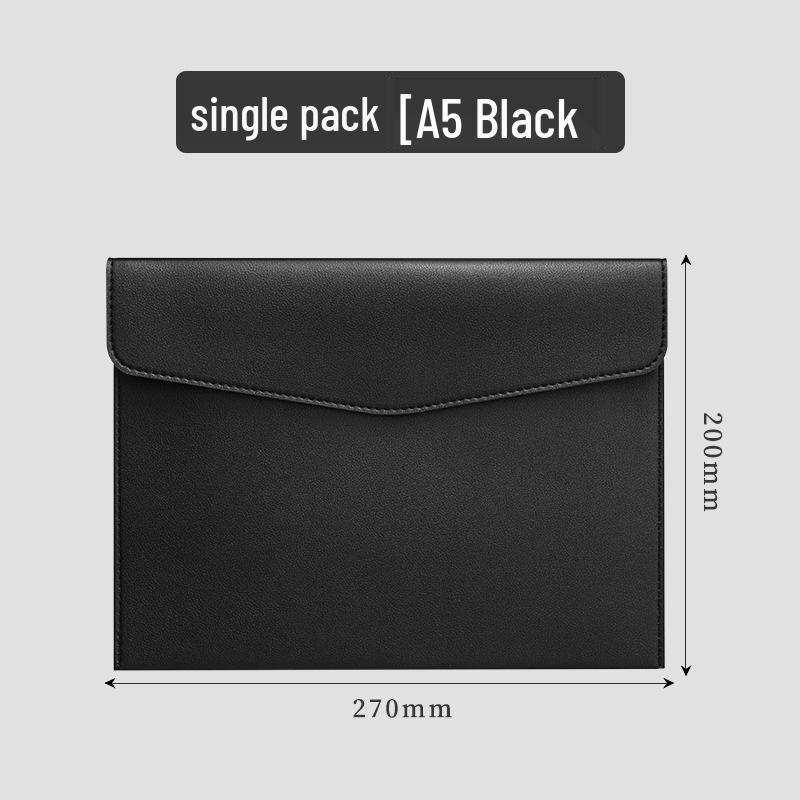 A4 Leather Business Conference Folder with Custom Logo