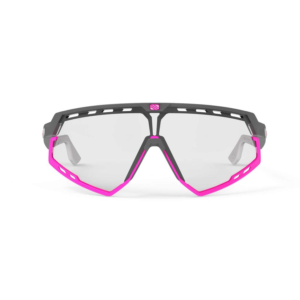 RUDY PROJECT DEFENDER Piyombo Sports Matowy Fuksja z 2 Soczewkami Fotochromowymi Czarnymi Okulary Przeciwsłoneczne, Oprawka/Biała/Zderzak ImpactX® (SP527375-0001)