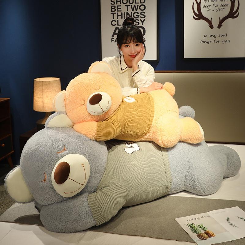Sweater Cute Bear Doll Doll Pillow Girl Plush Teddy Bear Doll Large Size Cute Birthday Gift Man