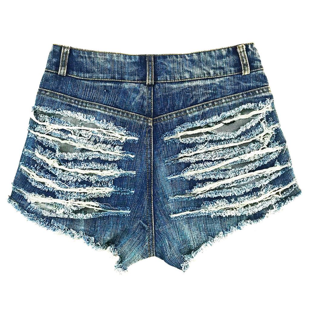 SCIONE Damen Jeansshorts Hot Pants Jeans Nachtclub Damen Sexy High Waist Ripped Pants
