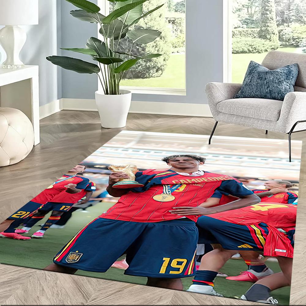 Lamine Yamal Square rugs are a great choice for living rooms, bedrooms, home décor, and as gifts.