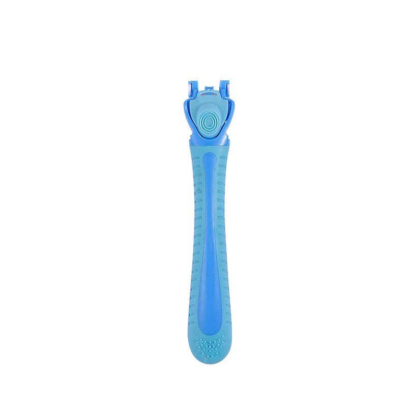 Women's 6-Layer Manual Razor for Body, Underarm, Pubic, and Leg Hair Removal.