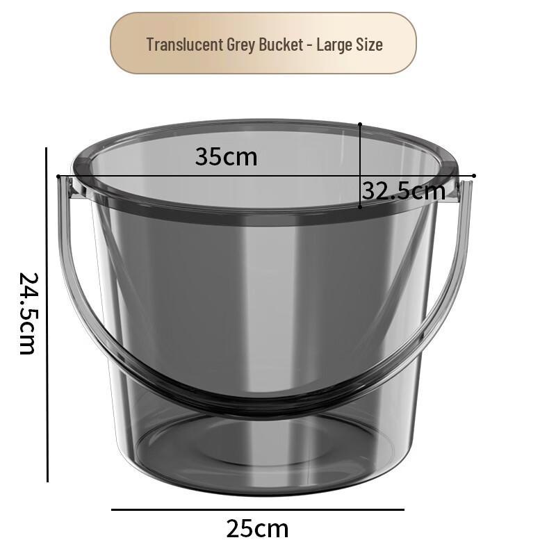 Thickened Transparent Plastic Fishing Bucket