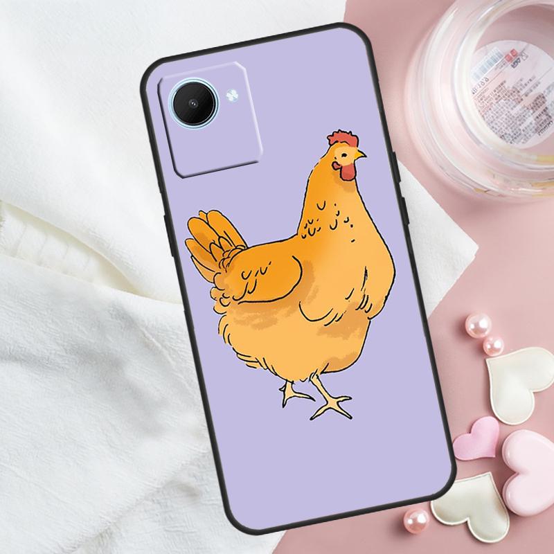 

Chubby Chicken For Realme 13 12 10 11 14 Pro Plus GT 6T 6 5 GT7 Pro C55 C51 C21Y C25S C75 C61 C53 C67 Case Realme GT5 Pro