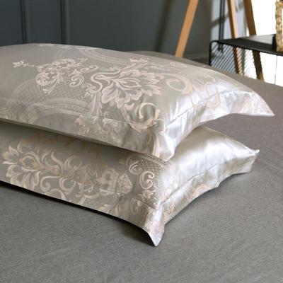 1 Pair of Tribute Satin Jacquard Envelope Pillowcases, 48*74cm Adult Pillowcases, Spring/Summer Comfort Pillowcases, Pillowcases Without Inserts