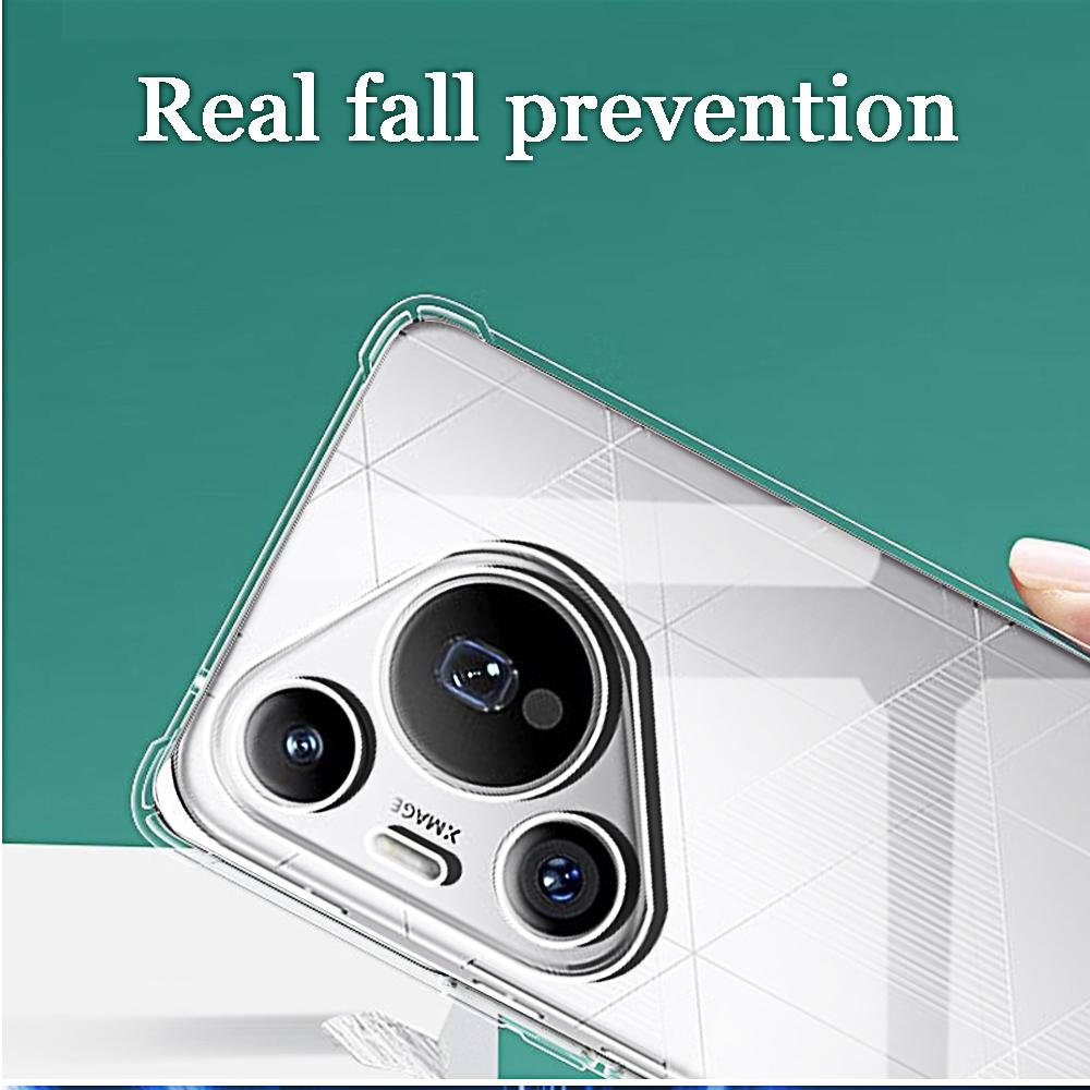 Shockproof Phone Case For Huawei Pura 80 Pro Ultra Transparent Clear P70 P60 P50 Mate70 Pro Soft TPU Back Honor Protective Covers