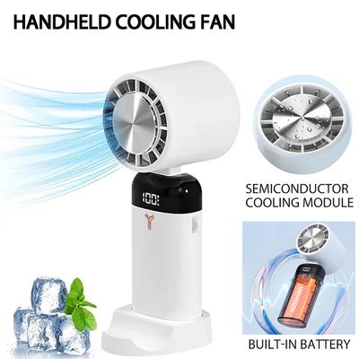 3600mAh Přenosný polovodičový chladicí stolní ventilátor Mini ruční ventilátor Skládací závěsný ventilátor s ventilátorem na krk pro venkovní použití