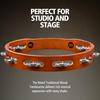MEINL Percussion Traditional Wood Tambourine with Steel Jingles, 1-Row, TA1AB