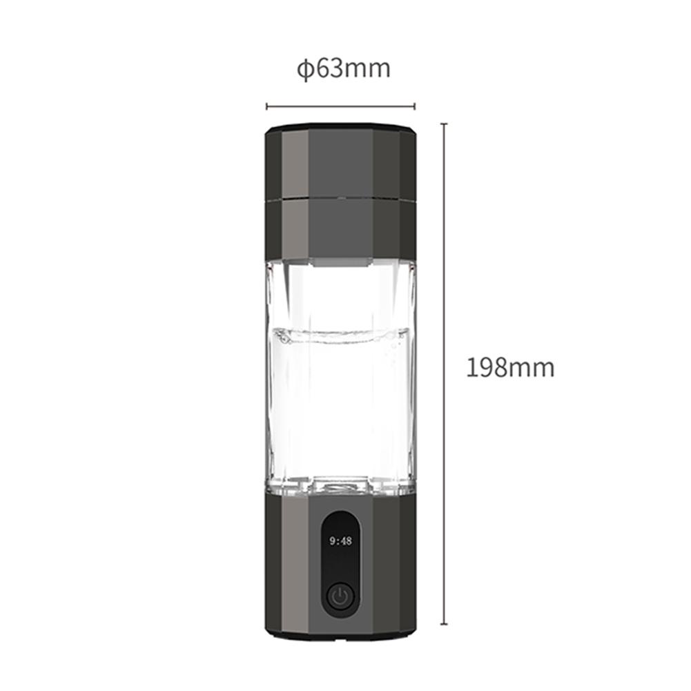 208 ml Przenośny kubek na wodę bogatą w wodór z regulacją na 2 poziomy, przenośny generator wody bogatej w wodór do biura, domu i podróży