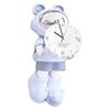 Wall Clock Modern Minimalist Cartoon Astronaut Quiet Wall Hanging Clock for Living Room Dining Room Doorway