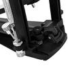 Double Chain Bass Drum Pedal Metal Construction Nonslip Rubber Base Drum Set Part Drum Kick Pedal for Powerful Strokes