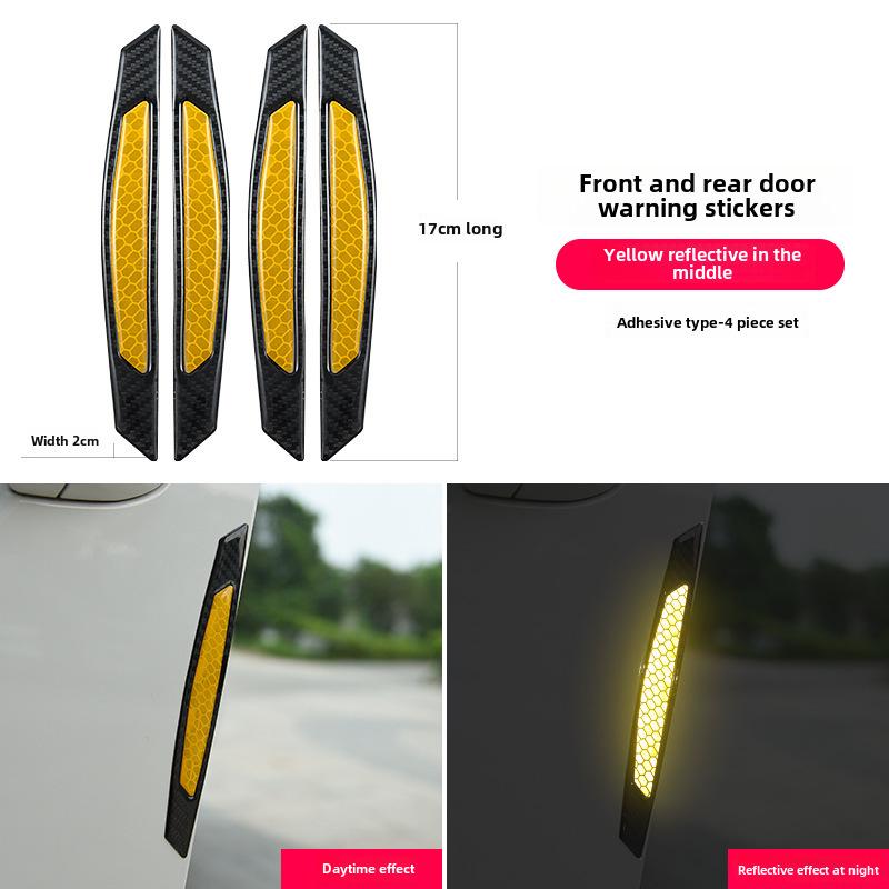 

Светоотражающие наклейки на колеса и двери из углеродного волокна - Креативные наклейки на боковины автомобиля