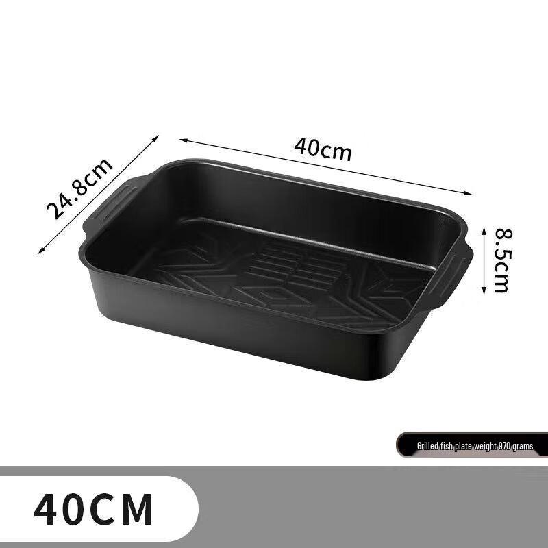 ZISIZ Deep Rectangular Grill Fish Pan