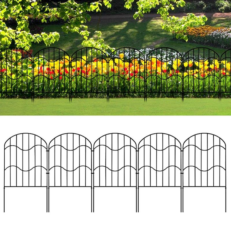 Decorative Fences Garden Folding Border Fence 10x Temporary Fencing For Pet Area Lawn Outdoor Patio Flower Bed Use Yard