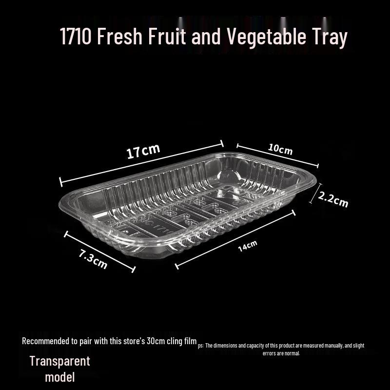 Disposable Transparent Rectangular Food Tray