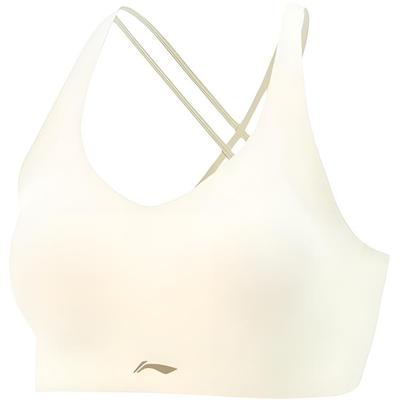 Solid Color Soft Comfortable Breathable Versatile Sports Underwear Women Underwear Pearl-White AUBV032-6