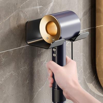 Hair Dryer Holder Wall Mounted Storage Rack for Hair Straightener Dryer Easy Install Bathroom Organizer Shelves Wire Hanger for Neat Storage