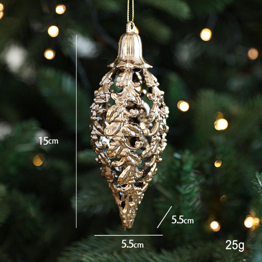 Plastic Angel Xmas Pendants Snowflake Christmas Tree Ornaments for Home