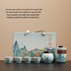 Xiaoci Xiaoqu Thousand-Mile Rivers and Mountains Portable Tea Set