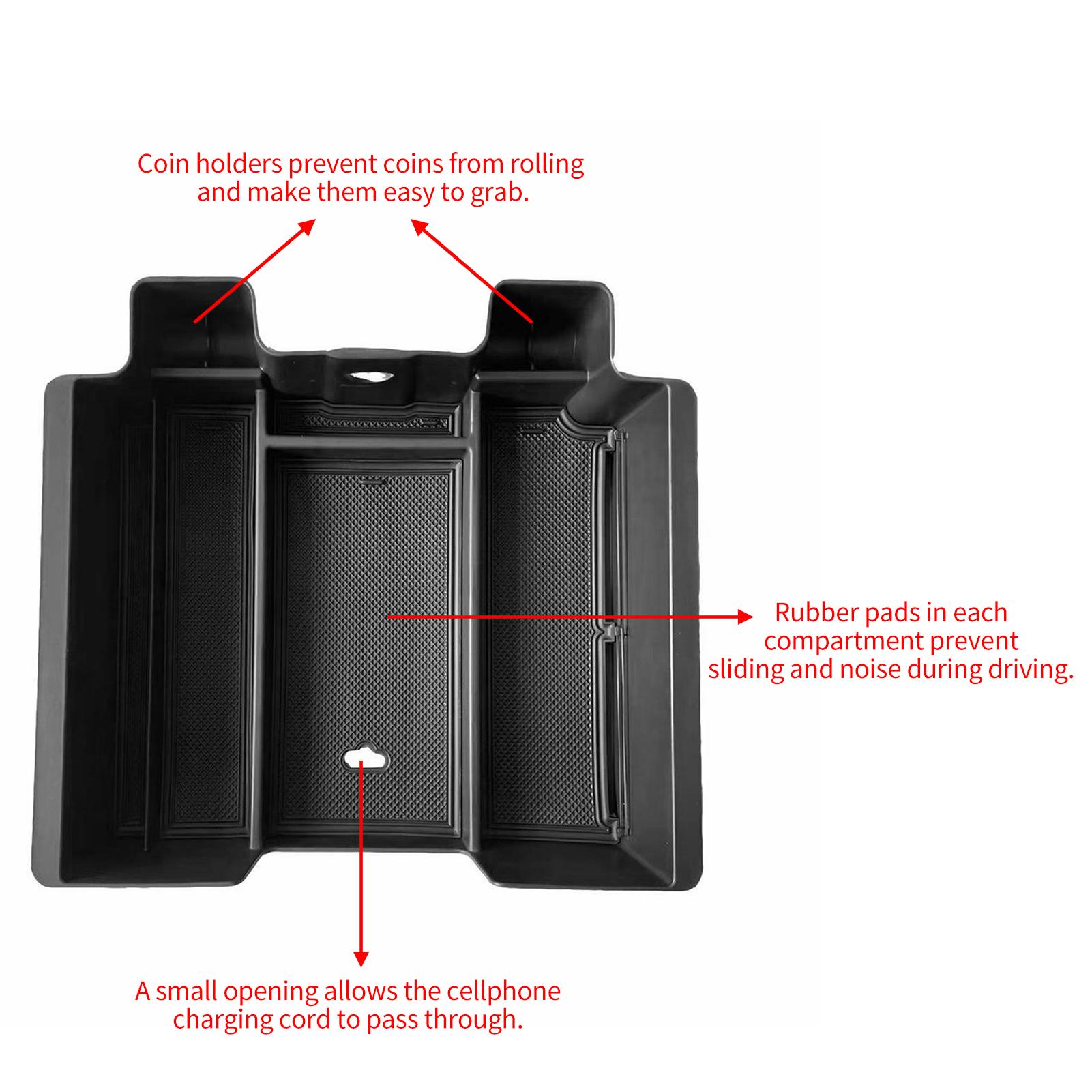 Center Console Accessory   Armrest Storage Box Tray for   1500 2019-2023 Interior Accessories