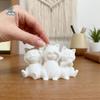 Fun Cartoon Desktop Cat Decorations 3D Printed Creative Three Cat Statues Funny Decorative Animals Statues Desktop Use