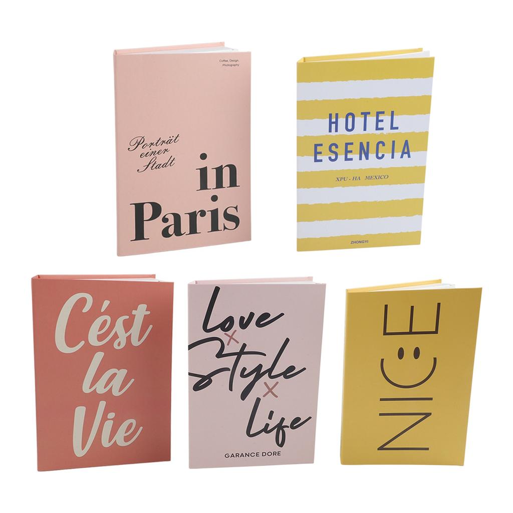 5PCS Fake Book Ornaments Decor Books Photography Props Simulation Books Living Room Decoration Coffee Table Decoration